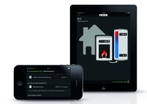 Mit „VBus“-Touch-FK k?nnen mobile Endger?te zu einer Resol-Datenfernanzeige f?r Feststoff- oder Biomassekesselregler gestaltet werden. 
