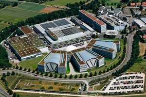  Bild 1a: Luftaufnahme des Firmengeländes der Festo AG &amp; Co. KG in Ess­lingen 