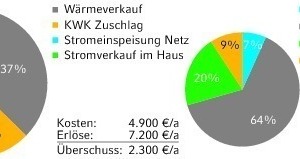  Kosten und Erlöse bei Mini-KWK-Einsatz im Betriebsjahr 2011 