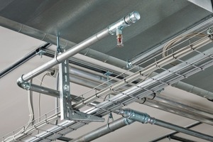  Für geschlossene Leitungssysteme – in diesem Fall für die einbaute Sprinkleranlage – ist der Werkstoff C-Stahl gut geeignet 
