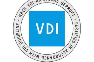  Das neue VDI-Prüfzeichen dokumentiert, dass die eingebaute Luftbefeuchtung den aktuellen Stand der Technik erfüllt. 
