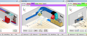  Multifunktional: integriertes TGA-CAD beinhaltet neben der geometrischen Konstruktion auch alle haustechnischen Gewerke  