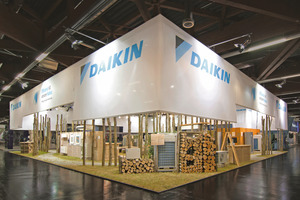  Mit einem nachhaltigen Messestand begeisterte Daikin die Besucher der Chillventa 2010. 