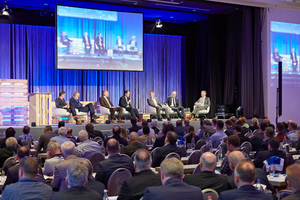  Die Podiumsdiskussion zum Thema "Digitalisierung in der Baubranche" sorgte für spannenden Gesprächsstoff. 