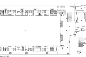  Grundriss von Halle 11 und Portalhaus (1. OG) 