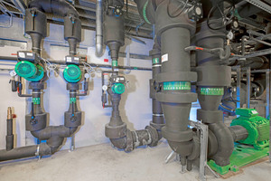  Alle Heizungs- und Kühlwasseranlagen im Technikraum wurden mit Wilo-Produkten ausgerüstet. 