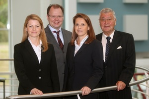  Gesellschafter des Familienunternehmens Roth (v.l.n.r.): Dr. Anne-Kathrin Roth, Claus-Hinrich Roth, Christin Roth-Jäger und Manfred Roth. 