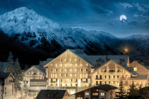  Das Fünf-Sterne-Hotel „The Chedi“ in Andermatt fügt sich harmonisch in den gewachsenen Ortskern ein. 