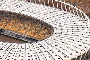  Das neue Olympia-Stadion in Kiew entstand in nur rund drei Jahren Bauzeit 