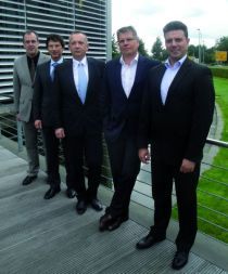 Der Vorstand der LonMark Deutschland mit (v.l.n.r.) Martin Mentzel, Detlef Lau, J?rg Teichmann, Jan Spelsberg, Sven Gensm?ller