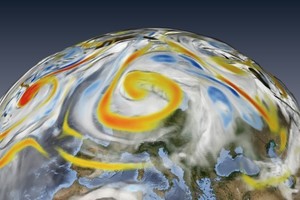  Am deutschen Klimarechenzentrum werden Wetterdaten&nbsp; ausgewertet und das Klima erforscht 