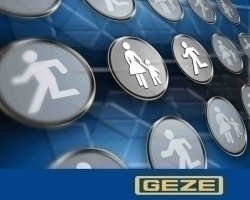  Das Security Messe-Emblem von Geze 