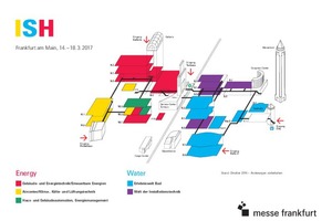  Der Geländeplan zur ISH 2017 