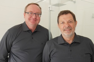  Die beiden Gebietsleiter Joachim Arbeiter (links) und Thomas Behr (rechts) verstärken die Artweger Vertriebsmannschaft in Deutschland. 