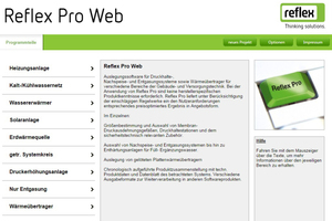  Auslegungssoftware „Reflex Pro“ 