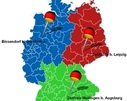  Dreimal vor Ort: Die Niederlassungen Delitzsch und Bissendorf werden – wie auch Meitingen (b. Augsburg) – als Vertriebs-Kompetenzzentren ausgebaut. 