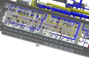  Ansicht eines Teilbereiches im 3D-Modell Architektur 