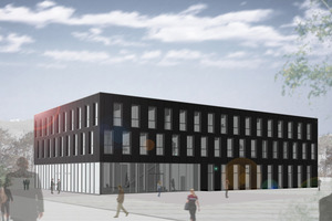  Das kompakte zweigeschossige neue Verwaltungsgebäude des Deutschen Instituts für Angewandte Lichttechnik GmbH 