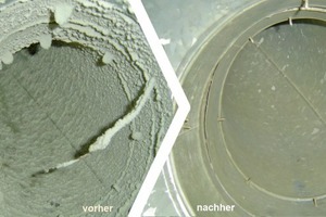  Der Unterschied zwischen vor und nach der Reinigung ist deutlich sichtbar 