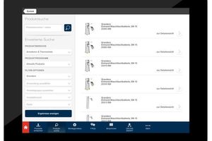  „Grohe Pro“-App für Apple iPad und Android TabletPCs  