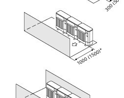  Bei der Planung einer Kaskade von Luft/Wasser-Wärmepumpen sollten zunächst alle denkbaren Aufstellvarianten und der jeweilige Platzbedarf geprüft werden. 