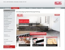 Das Schnellauslegungsprogramm „Roth Online“ erm?glicht die Planung von Fu?bodenheizungen ?ber eine Internetanwendung. 