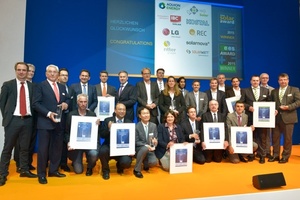  Die Preisträger des Intersolar Award 2015 und des ees Award 2015 