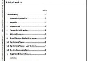  BTGA-Info 5.002 zum Spülen von Trinkwasserleitungen 