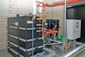  Druckerhöhungsanlage Grundfos „Hydro MPC-S2CR90-3“ mit 1500 l-Vorlagebehälter für die Einspeisung von Überflurhydranten  