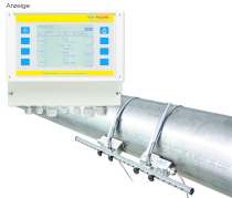 Die „Clamp on“-Ultraschallz?hler sind wahlweise fest installierbar (Bild) oder in einer mobilen Ausf?hrung lieferbar.