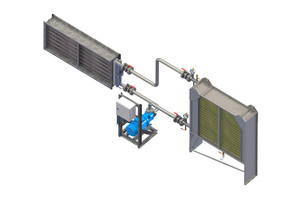  Der Hitec-Economizer mit Leichtmetall-Rippenrohren mit der Beschichtung Polual „HTCS“ (rechter Wärmetauscher im Bild)  