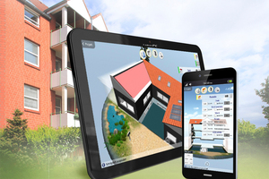  Die "Energie-App" bietet mobile Gebäudeerfassung und den Abgleich mit der Software „Energieberater“. 