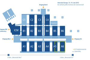  Der Geländeplan zur Intersolar 2012 