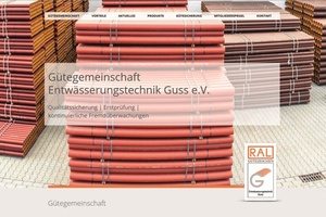  Die neue Online-Informationsplattform www.geg-ev.de der Gütegemeinschaft Entwässerungstechnik Guss e.V. 