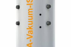  Der Wärmeverlust des CitrinSolar-„A-Vakuum Iso+“-Speichers wird durch seine Vakuum-Dämmung im Vergleich zu herkömmlichen Speichern rund um die Hälfte reduziert 