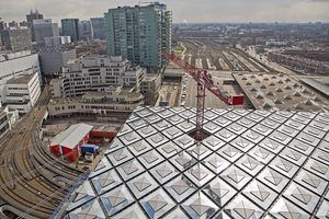  Der Zentralbahnhof von Den Haag wird zum gläsernen Bahnhof. 