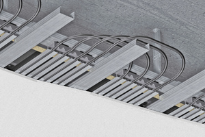  Das PCM-Kühldeckensystem von emco Klima verbindet die energetischen Vorteile und den thermischen Komfort einer konventionellen, aktiven Gipskartonkühldecke mit der latenten Speicherfähigkeit eines PCM. 