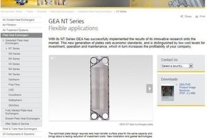  Screenshot des Internetauftritts vom Wärmetauschersegment GEA Heat Exchangers 