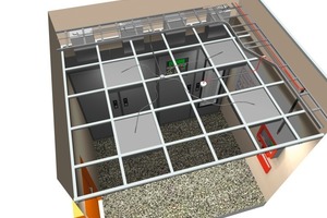  Beispiel einer mit DDS-CAD geplanten Verkabelung einer Brandmeldeanlage in 3D-Ansicht 