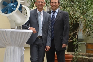  Vertriebsdirektor Martin Groll (49) und technischer Leiter Robert Reseli (47) führen die deutsche Niederlassung der Novenco Building & Industry A/S von Niederstotzingen aus. 