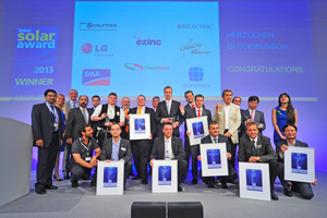  Die Gewinner des Intersolar Award 2013 