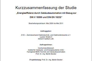  Titelblatt der Studie der HBC 