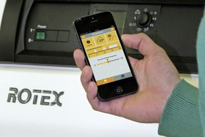  Mit der iPhone-App „Rotex Control“ lassen sich Rotex-Heizsysteme jederzeit weltweit bequem und einfach über das Internet steuern 