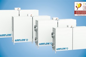  Nach den Lüftungsgeräten „Duplex-S 1600 Flex“ und „Duplex-S 2600 Flex“, aus der Serie „Flexible Lüftungsgeräte mit Wärmerückgewinnung“ von Airflow, haben auch die beiden Modelle „Duplex-S 1100 Flex“ und „Duplex-S 3600 Flex“ das Zertifikat „Passivhaus geei 