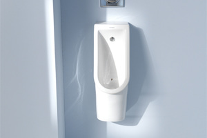  Das „Starck 3“- Urinal hat nur 245 mm Breite. 