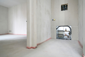  In den Eigentumswohnungen „BelVerde“ sind energetisch günstige und komfortable Fußbodenheizungen eingebracht. Optimal dafür war das schnell zu montierende System „Fonterra Tacker“.  
