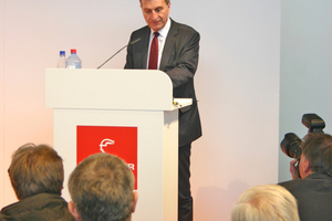 EU-Energiekommissar Günther Oettinger auf der Hannover Messe 