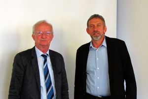  Werner Rolles (l.), Präsident des ZVKKW, und der neue Vizepräsident „Handwerk“ Klaus Gering 