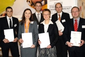  Die GEFMA-Förderpreisträger 2011 (v.l.n.r.):
Roman Schischko, Arlett Daberkow, Dr. Philipp Stichnoth, Sabine Borchert, Karl Zimota (Hauptpreis), Dietmar Auer 