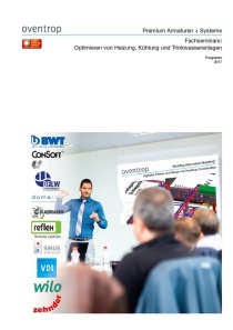 Oventrop bietet 2017 zusammen mit mehreren Kooperationspartnern eine Reihe an Seminaren und Foren an.